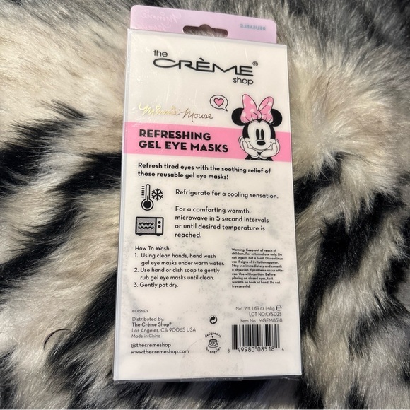 Disney Minnie Mouse Refreshing Gel Eye Masks - Pink and Black - Picture 2 of 2